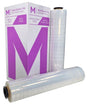 Premium Hand Stretch Film - Black, 500mm x 300m x 20mu (4) + 4 Free End Caps Per Box - Cafe Supply