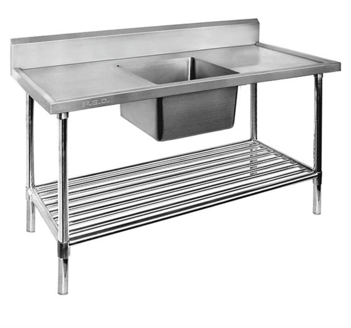 Premium Stainless Steel Single Sink Bench 600mm Deep - Cafe Supply