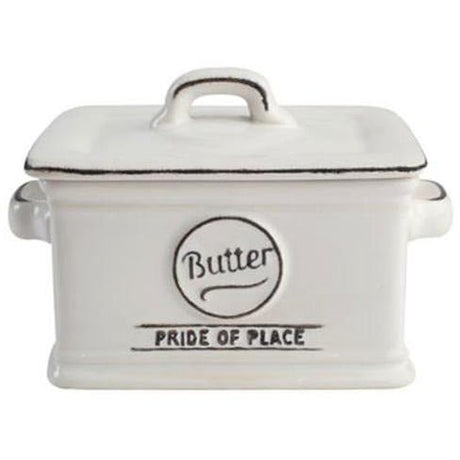 Pride Of Place White Butter Dish - Cafe Supply