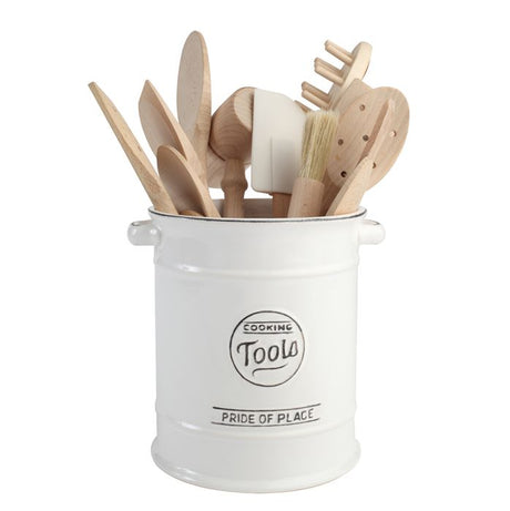 PRIDE OF PLACE WHITE UTENSILS JAR - Cafe Supply