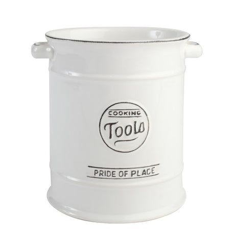 PRIDE OF PLACE WHITE UTENSILS JAR - Cafe Supply