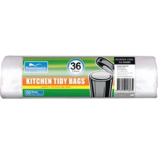 PrimeSource 36L Large Kitchen Tidy Bags - Cafe Supply