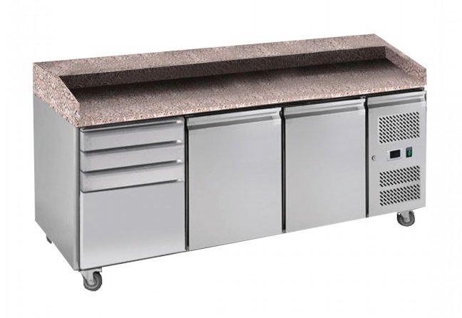 PZ2610TN 2 Door with 4-drawers Marble Benchtop - Cafe Supply