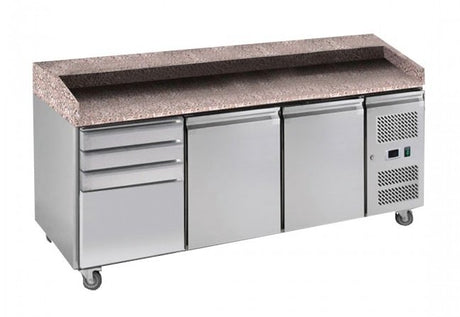 PZ2610TN 2 Door with 4-drawers Marble Benchtop - Cafe Supply