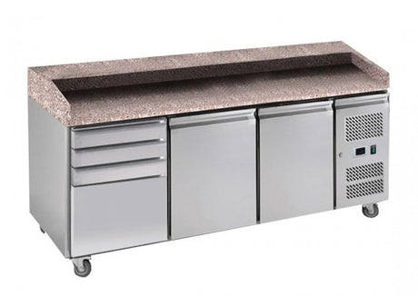 PZ2610TN 2 Door with 4-drawers Marble Benchtop - Cafe Supply