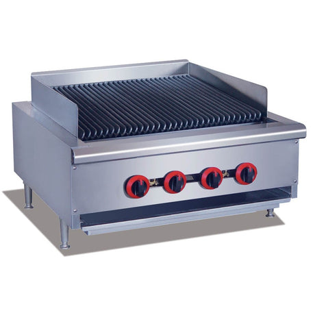 QR-24EULPG ULPG Gas 4 Burner Char Grill Top - Cafe Supply