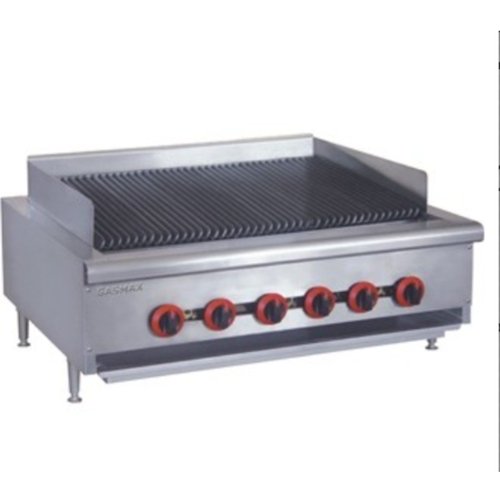 QR-36 Natural Gas 6 Burner Char Grill Top - Cafe Supply