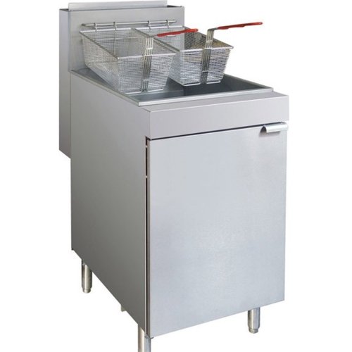 RC400TE - Superfast Natural Gas Tube Twin Vat Fryer - Cafe Supply