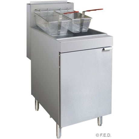RC400TE - Superfast Natural Gas Tube Twin Vat Fryer - Cafe Supply