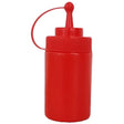 Red Wide Mouth Squeeze Bottle 350Ml - Cafe Supply