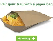 Rediserve Kraft Paper Food Trays #2 - Cafe Supply