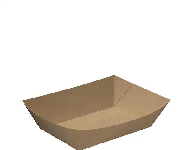 Rediserve Kraft Paper Food Trays #2 - Cafe Supply