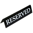 Reserved Sign Black Small - Cafe Supply