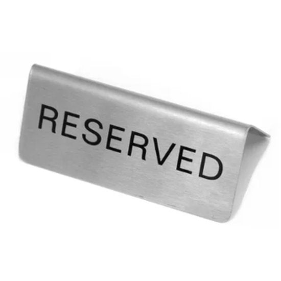 Reserved Signs Stainless Steel A Frame - Cafe Supply