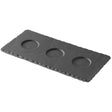 Revol Basalt Tray With 3 Wells - 250X120 - Cafe Supply