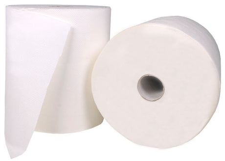 Roll Feed Paper Towel - White, 210mm x 150m, 2 Ply (6) Per Pack - Cafe Supply