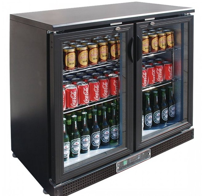 SC248G Two Door Drink Cooler - Cafe Supply