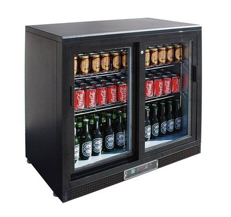 SC248SD Double Sliding Door Drink Cooler - Cafe Supply