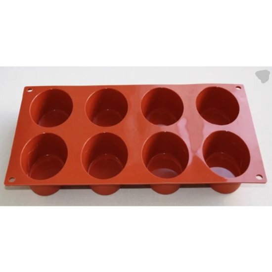 Silikomart Oval 8Pc 75X55X35Mm - Cafe Supply