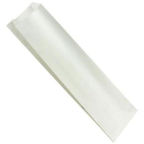 Single Bottle White Paper Bag - 115(W) x 400(H) x 50(G) mm - Cafe Supply