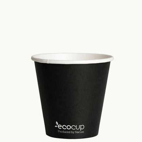 Single Wall EcoCup - BLACK - FSC MIX 285ml - Cafe Supply