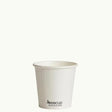 Single Wall EcoCup - WHITE - FSC MIX 110ml - Cafe Supply