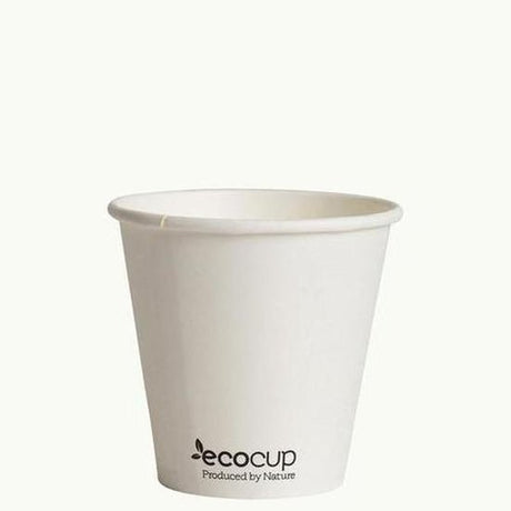 Single Wall EcoCup - WHITE - FSC MIX 285ml - Cafe Supply