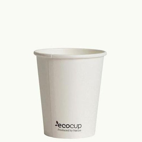 Single Wall EcoCup - WHITE - FSC MIX 285ml - NOT FSC - Cafe Supply