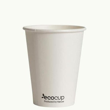 Single Wall EcoCup - WHITE - FSC MIX 400mL NOT FSC - Cafe Supply