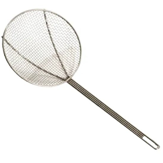 Skimmer Wire Mesh Chrome 20Cm Round - Cafe Supply