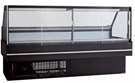 Square front glass Deli Display - DD2000S - Cafe Supply