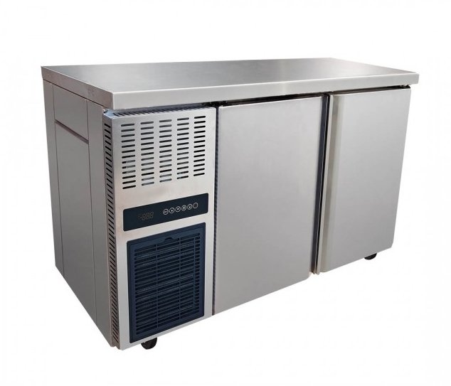 Stainless Steel Double Door Workbench Freezer - TS1200BT - Cafe Supply