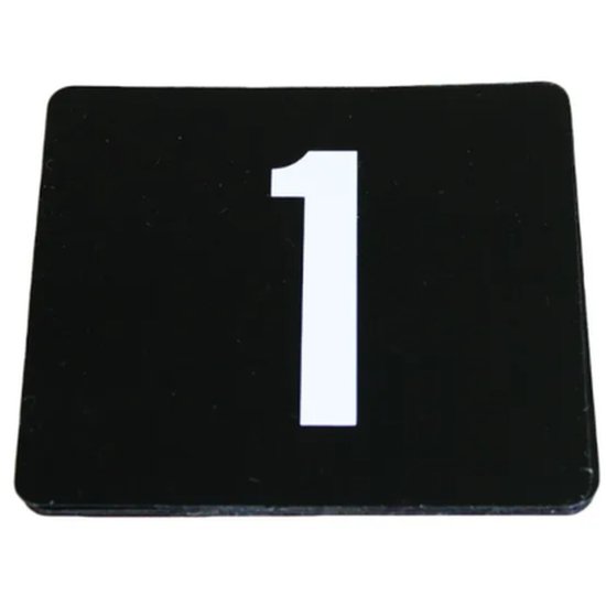 Table Num Set 1-25 Black - Cafe Supply