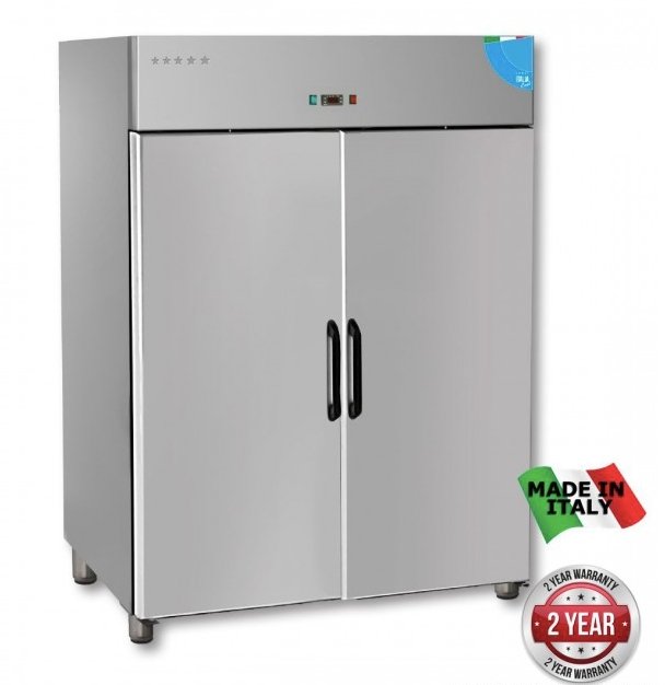 TD1400BT Premium Double Solid Door Upright Freezer - 1400 Litre - Cafe Supply
