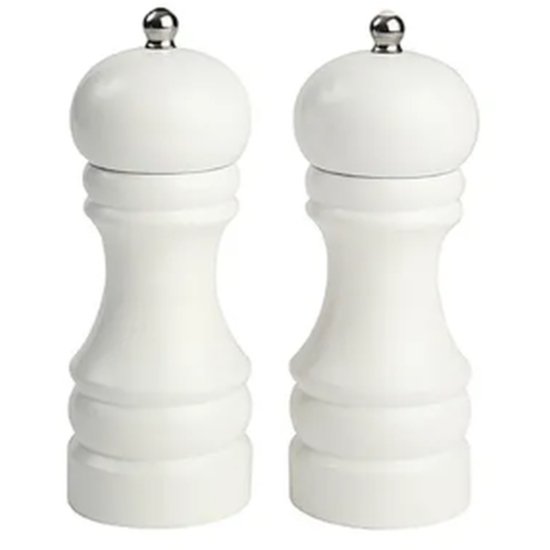 T&G White Salt & Pepper Pair 150Mm - Cafe Supply