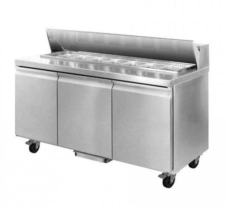 Three Large Door Sandwich Bar 10 x 1/3 Pans - Cafe Supply