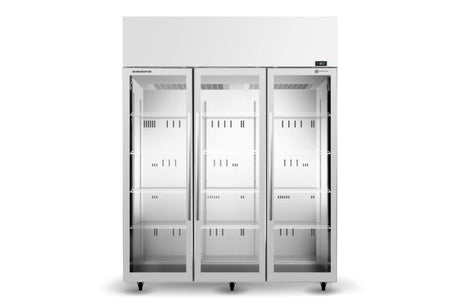 TME1500N-A 3 Glass Door Display or Storage Fridge - Cafe Supply