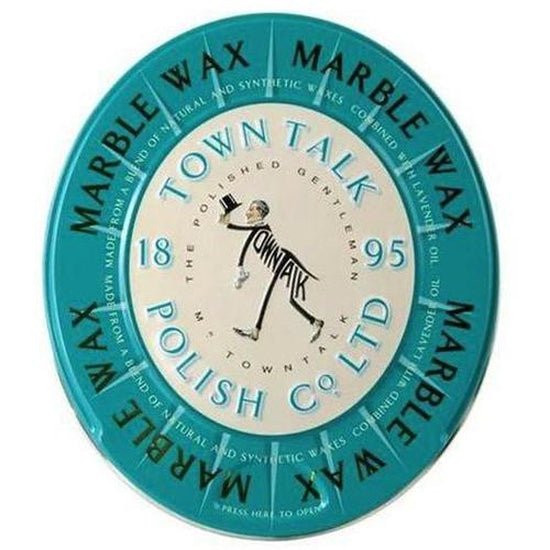 Town Talk Hard Wax Marble (6) Teal Tin - Cafe Supply