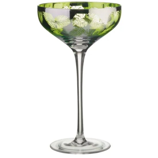 Tropical Leaves Champagne Saucer (2) - Cafe Supply
