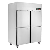 TROPICAL Thermaster 4×½ door SS Fridge - Cafe Supply