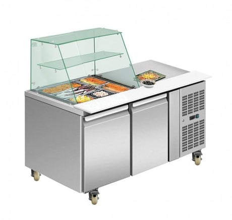 Two door DELUXE Salad Bar - Cafe Supply