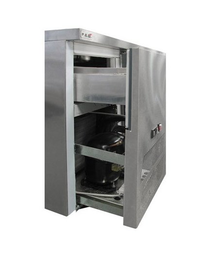 Two large door DELUXE Pizza Prep Bench - Cafe Supply