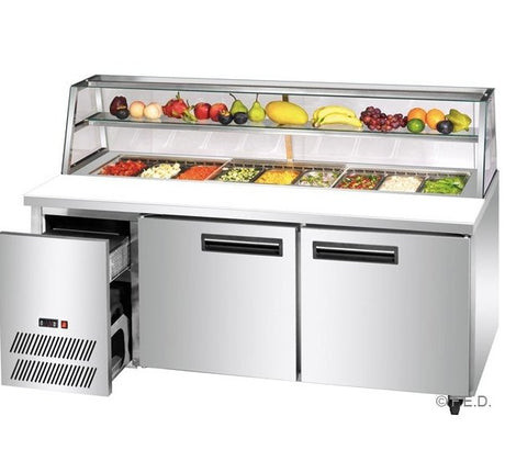 Two large door DELUXE Sandwich Bar - Cafe Supply