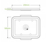 TWO & THREE COMPARTMENT NATURAL TAKEAWAY BASE LID - Cafe Supply