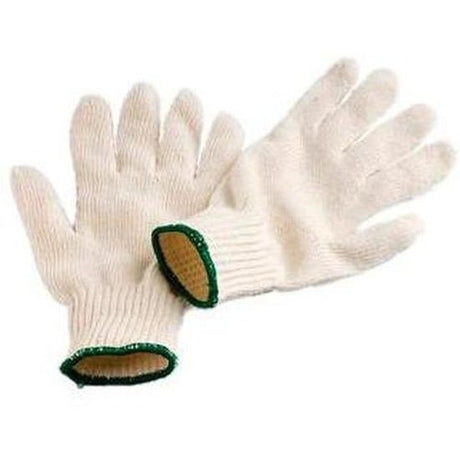 Unbleached Polycotton Knitted Gloves Ladies - Cafe Supply
