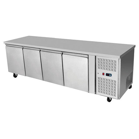 UNDERBENCH FOUR DOOR COOLING FRIDGE TABLE 2230 MM EPF3442 - Cafe Supply