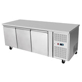 UNDERBENCH THREE DOOR COOLING FRIDGE TABLE 1795 MM EPF3432 - Cafe Supply