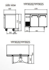 UNDERCOUNTER FREEZER 1200 MM YPF9025 - Cafe Supply