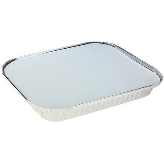 Uni-Chef Rectangle Shallow Foil Half Gastronorm with Lid - Cafe Supply