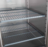 Upright Freezer Two Full Glass Door - Cafe Supply